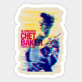 Chet Baker tour graphic Sticker